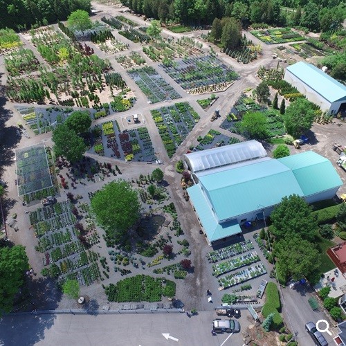Vue aérienne de Jardin2M, Centre Arboricole