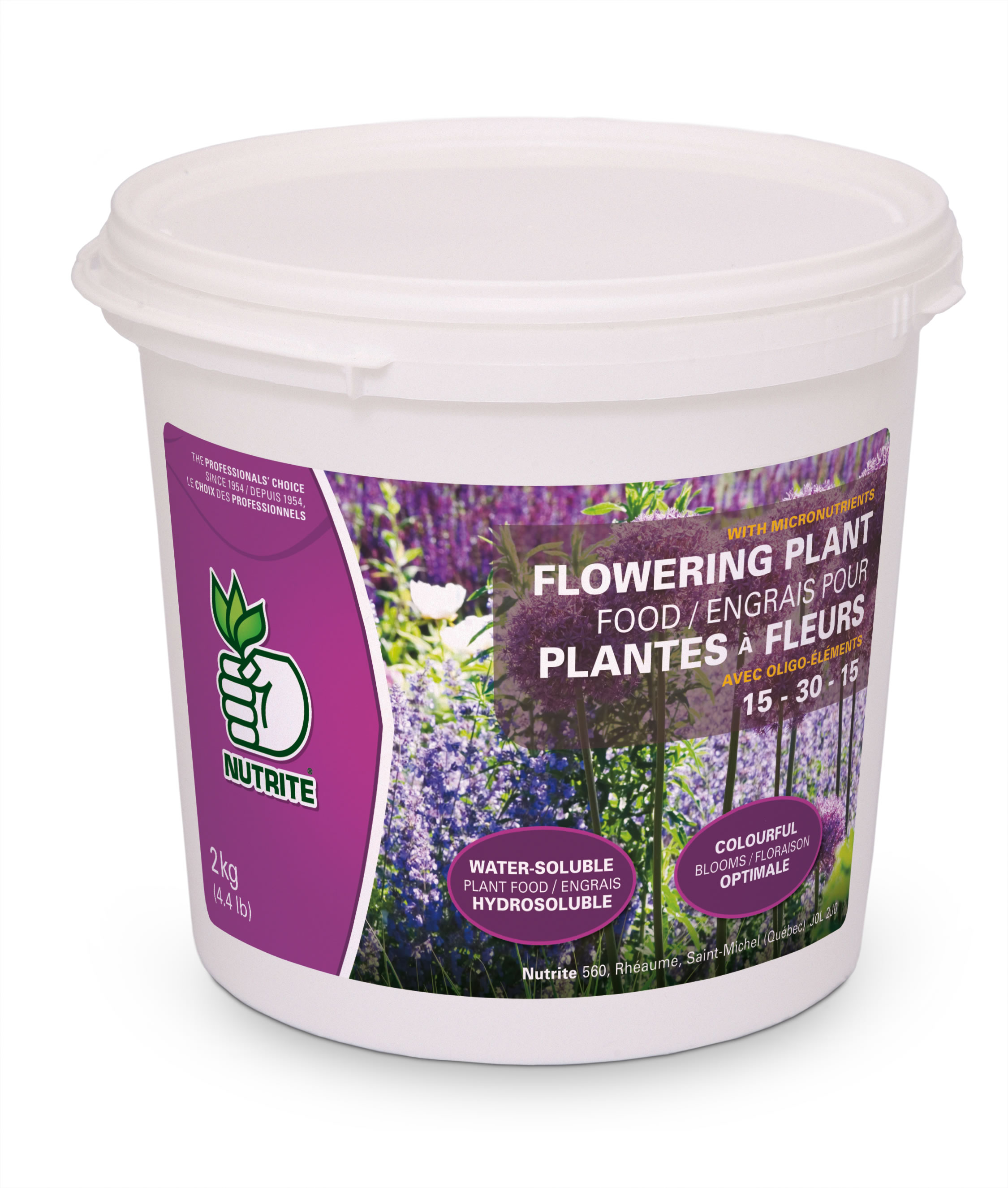 Engrais pour fleurs - 15-30-15 (Nutrite) - Nos produits horticoles et de  jardinage - Jardin2m